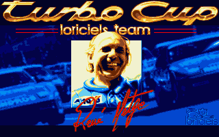 Turbo Cup Challenge title screen for Atari ST